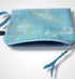 Sky Blue Sea Shells Linen Women’s Zip-Up Pouch
