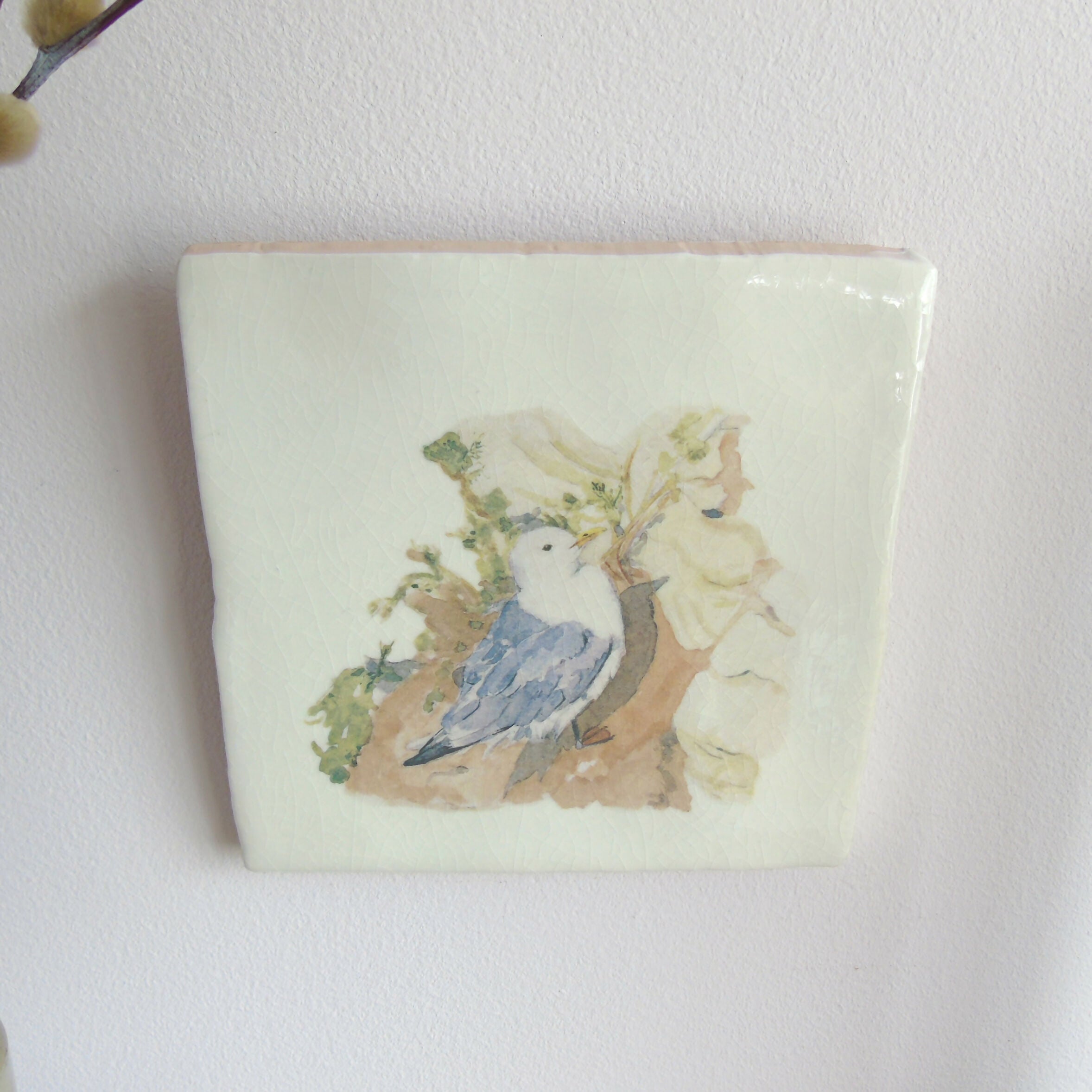 Kittiwake Ceramic Tile Wall Art