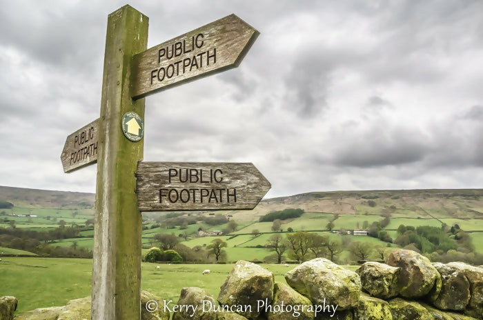 Public Footpath_sign_North Yorkshire moors_National Park