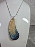 Unique and Beautiful Hand Crafted Cyan, Blue Ivory and Sand Pendant