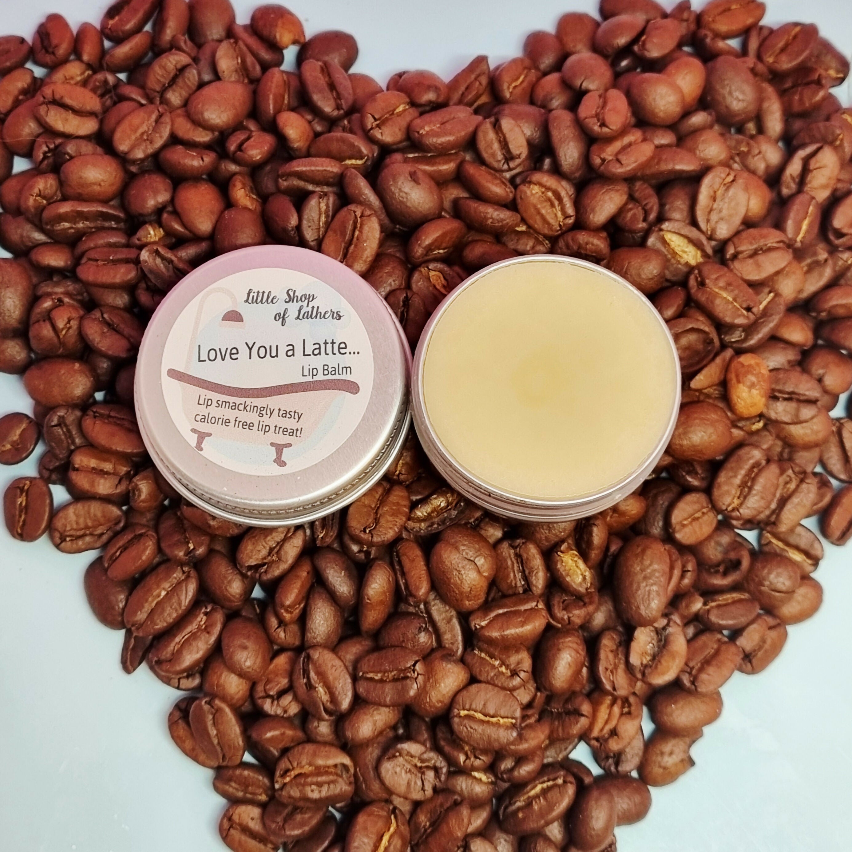 Love You a Latte - Coffee themed Lip Balm and Lip Scrub Set - Sentiment, self care and sweet puns!