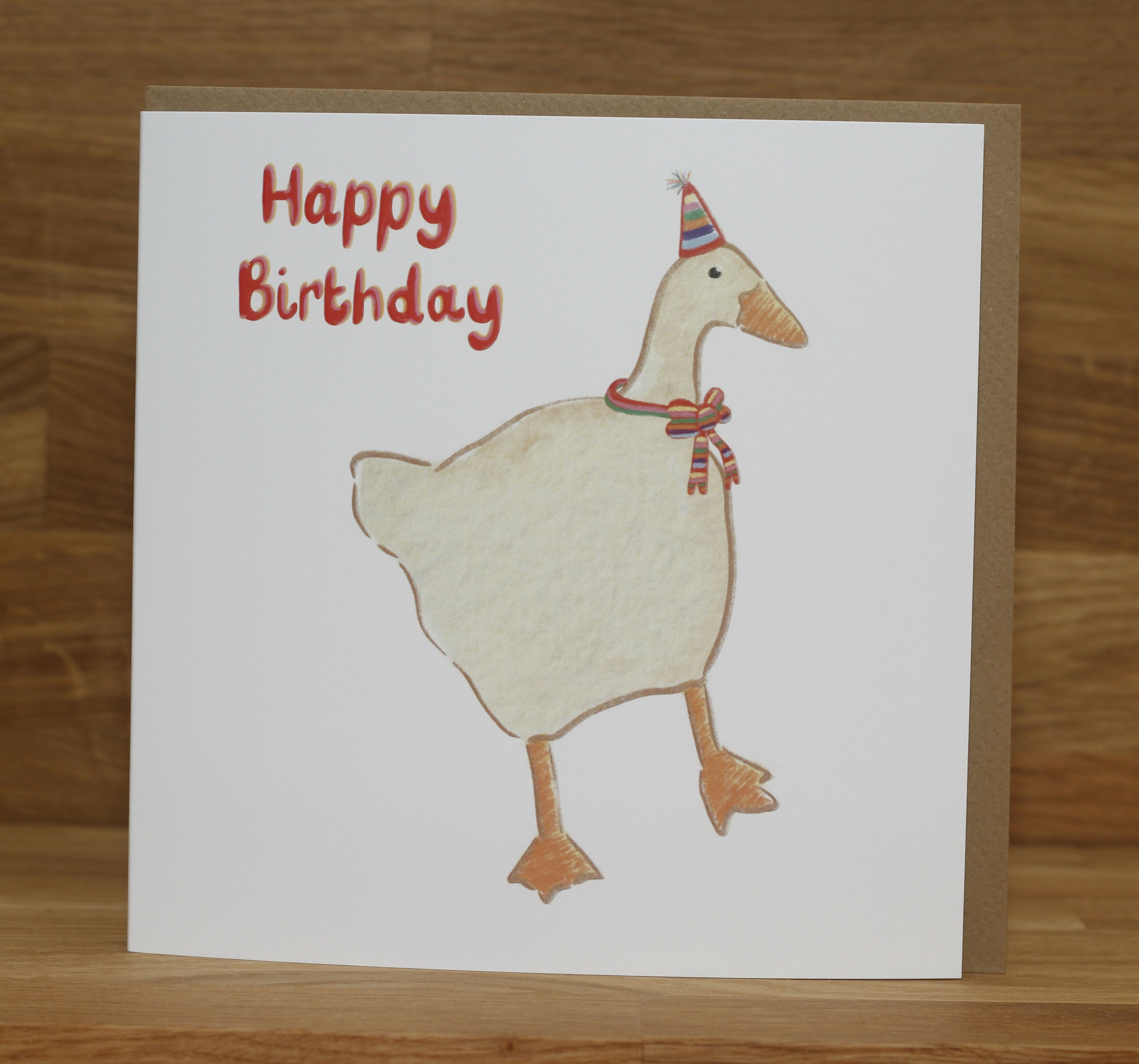 Happy Birthday Fun Goose Greeting Card