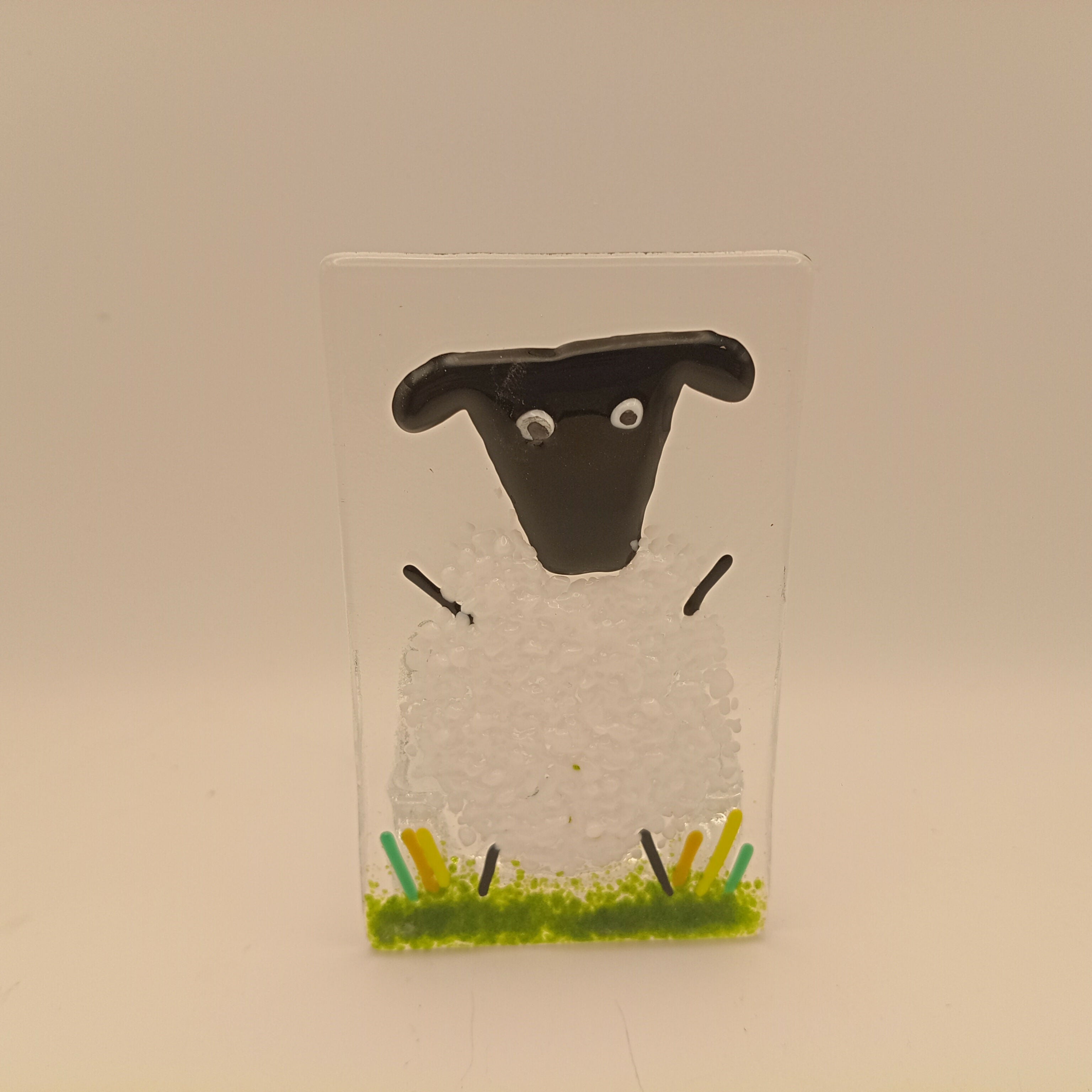 Fused Glass Sheep Tealight