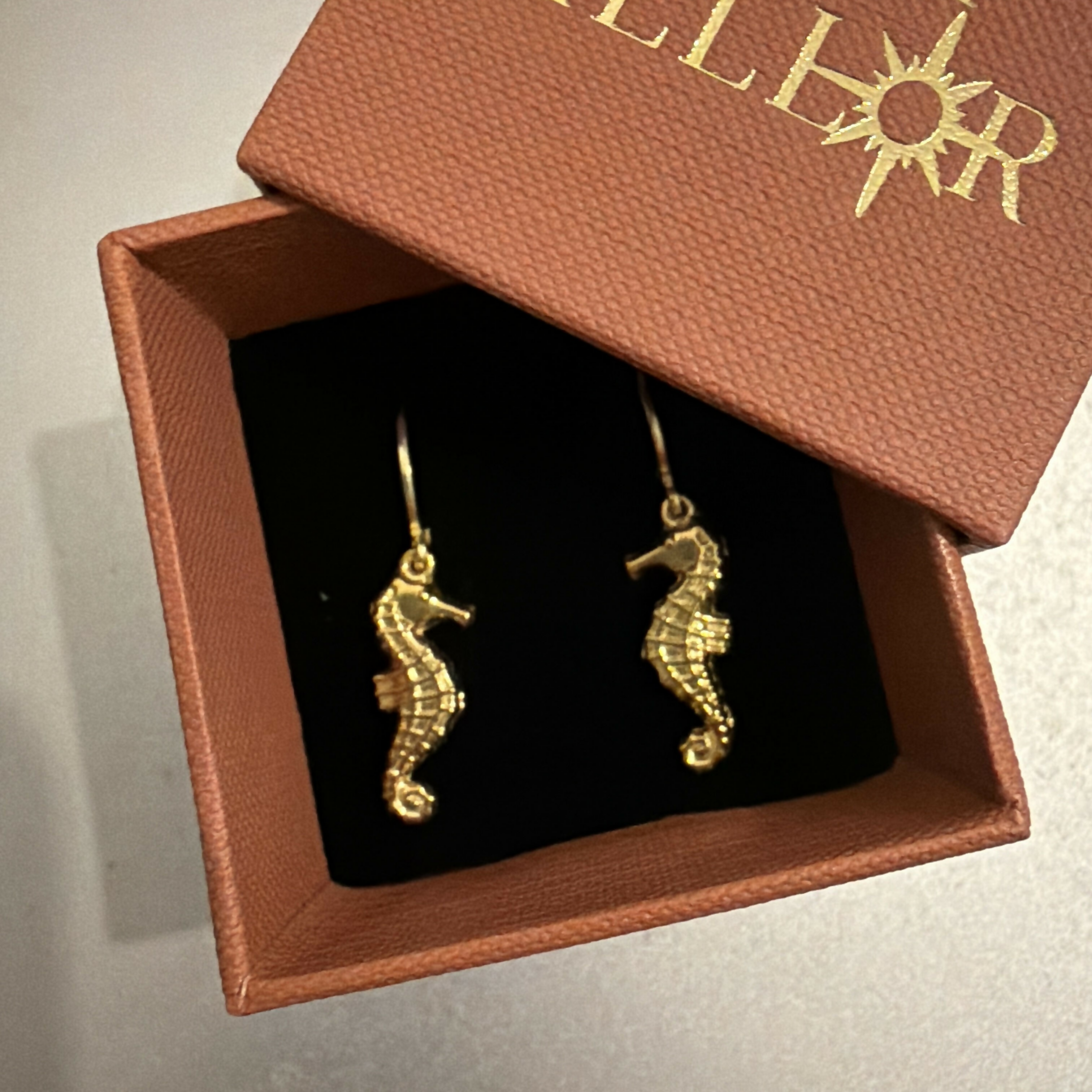 Seahorse Hoop Earrings