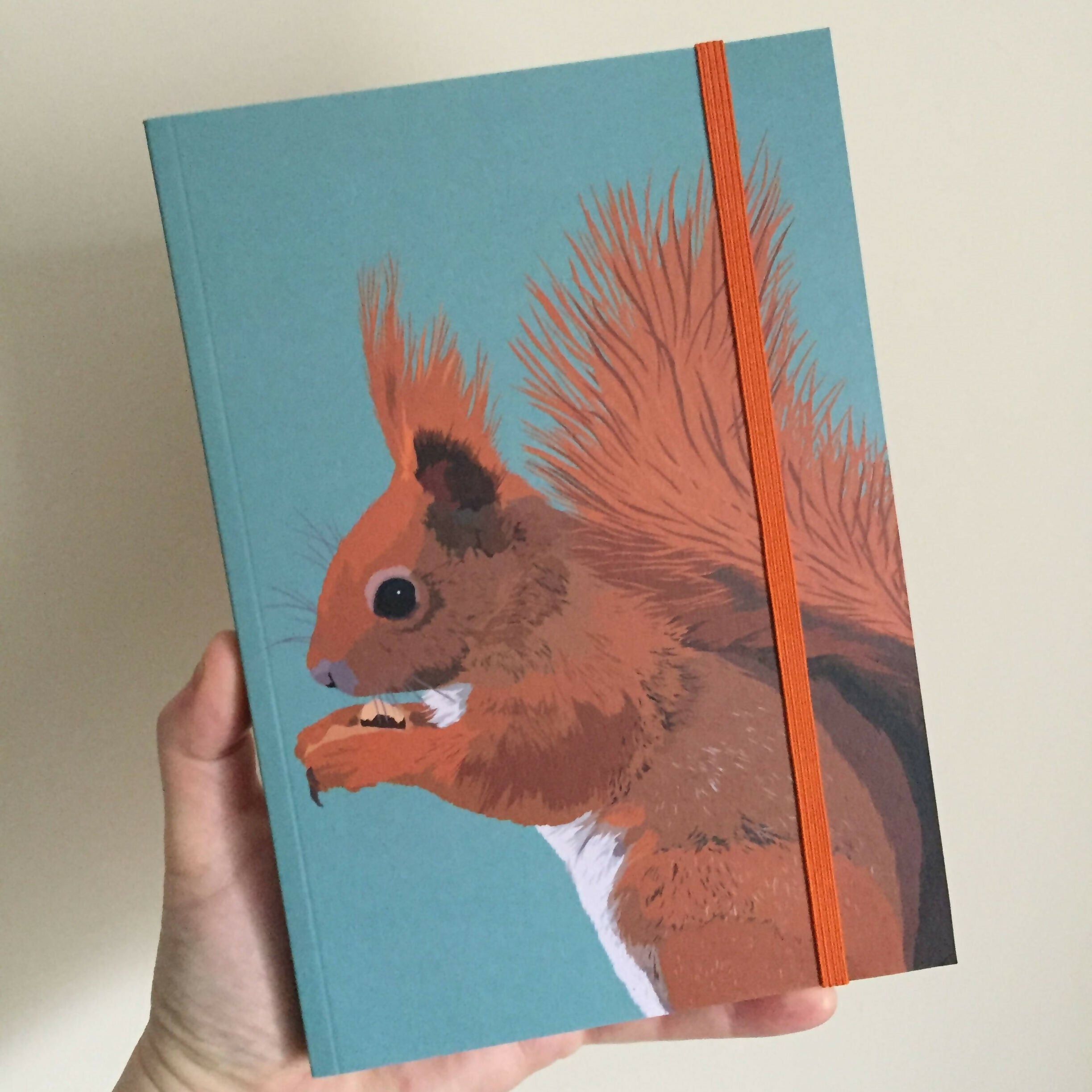 Red Squirrel A5 Notebook