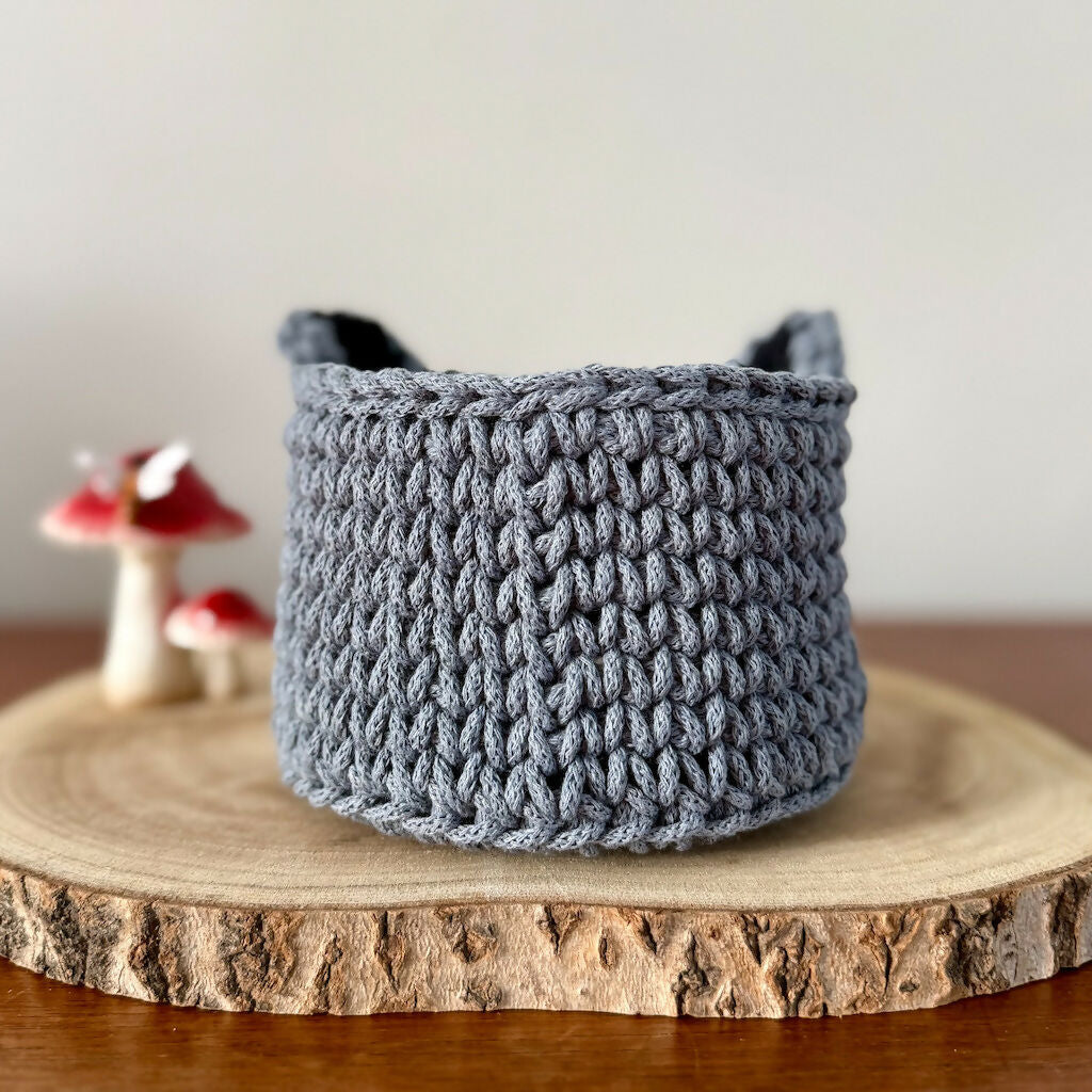 Crochet Raccoon Basket