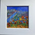 Wildflowers By A Beck Original Oil Painting On Wood In White Frame