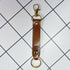 LoopLock Leather Keychain (Gold-tone Hardware)