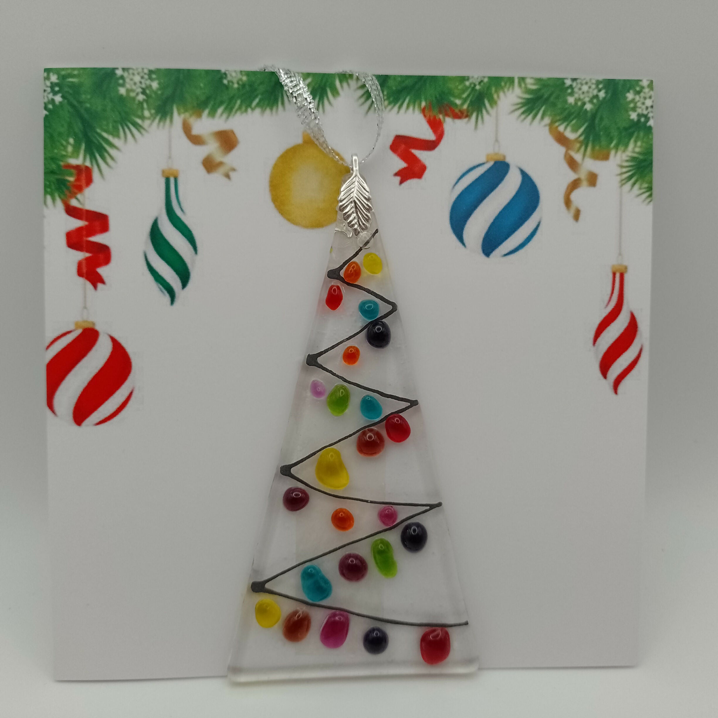 Fused Glass Christmas Card