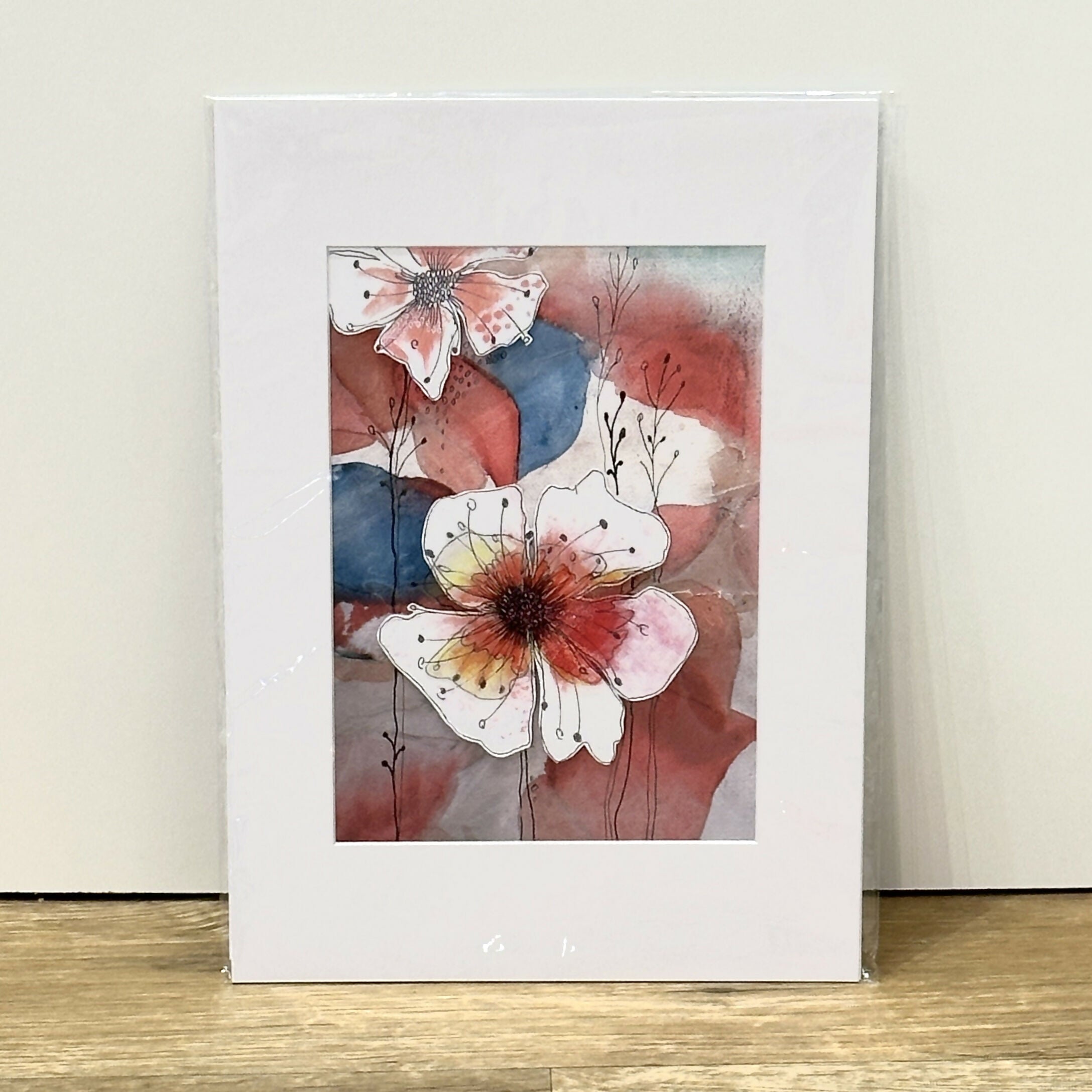 Watercolour Botanical A3 Mounted