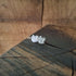 Handmade Silver Sycamore Leaf Studs