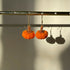 Micro Crochet Pumpkin Drop and Dangle Earrings