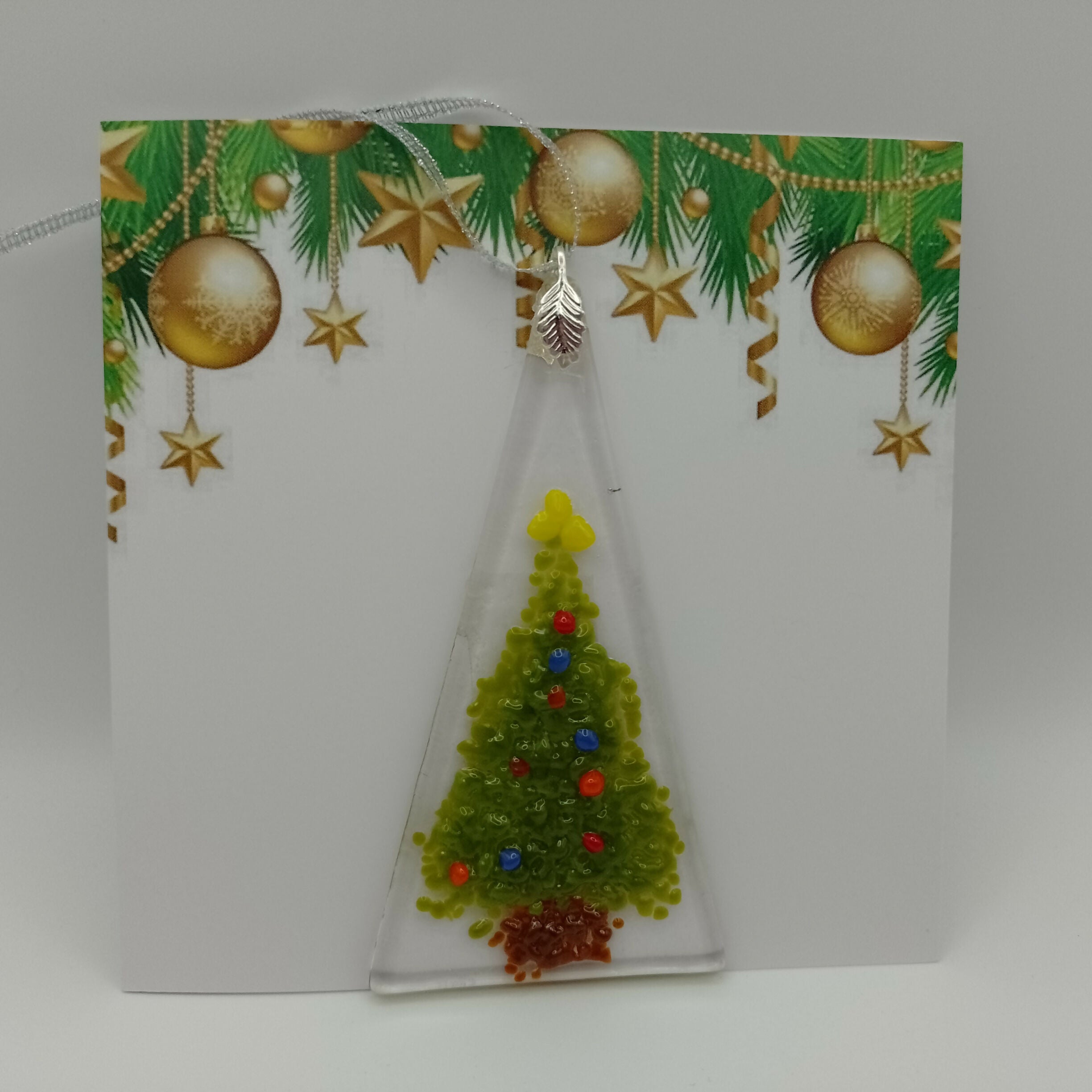 Fused Glass Christmas Card