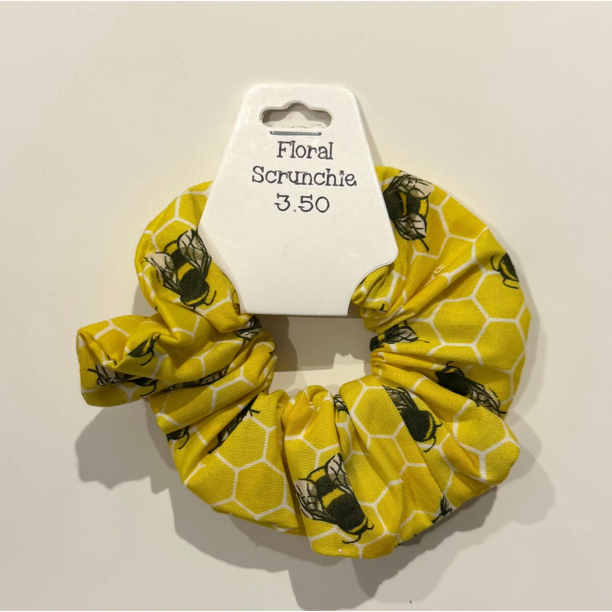Yellow Bee Hair Scrunchie