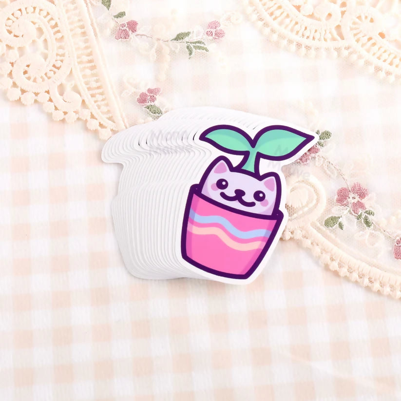 Plant Cat Sticker