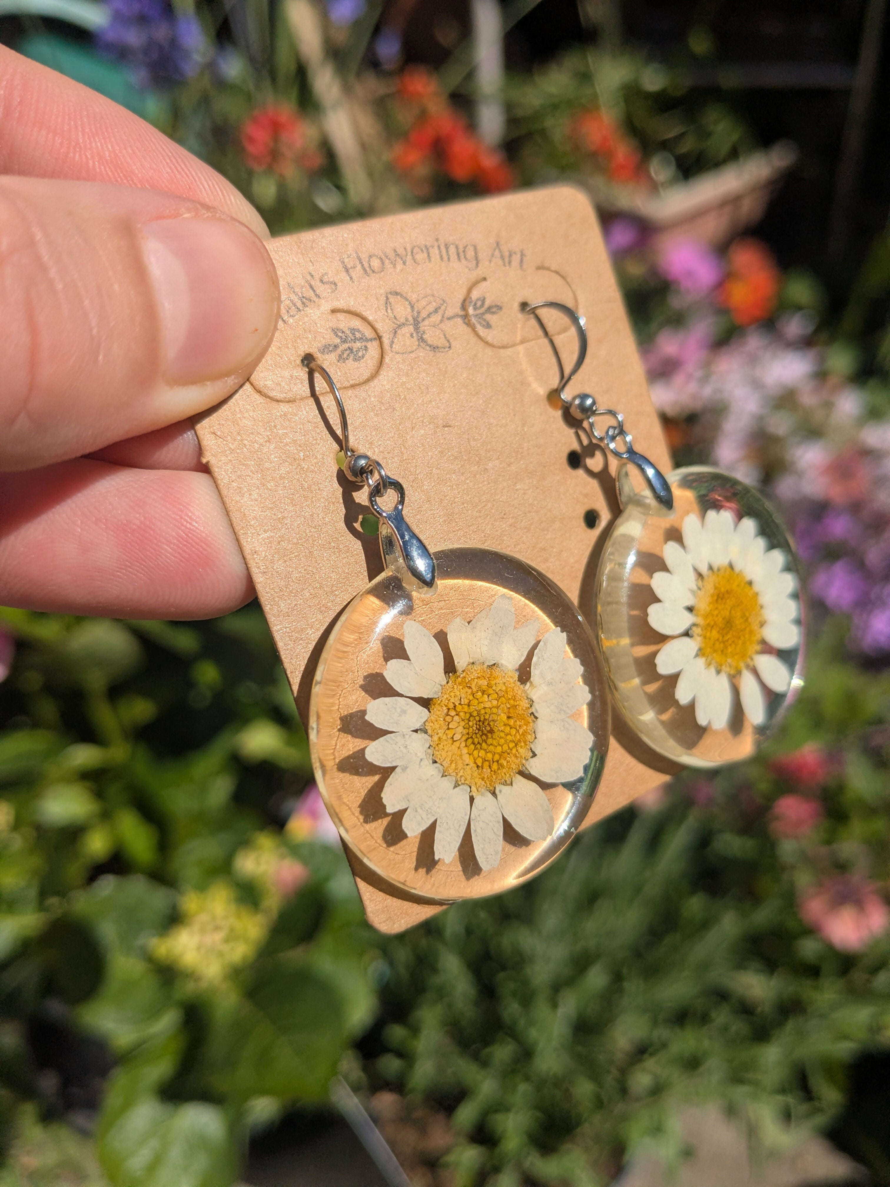 DAISY ROUND EARRINGS
