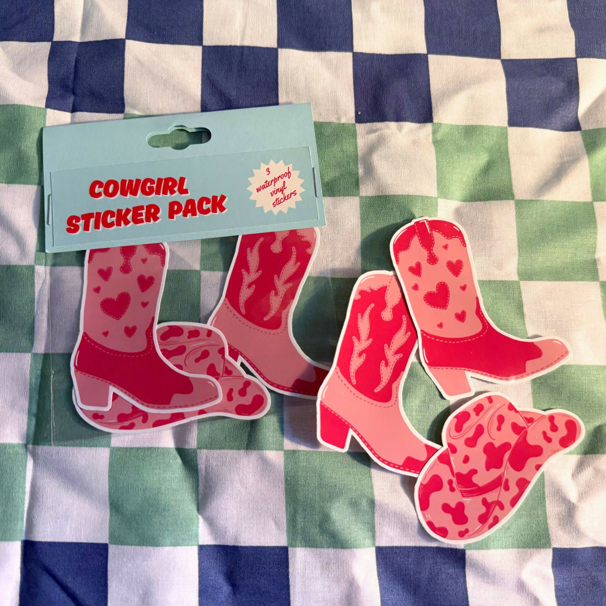 Cowgirl Sticker Pack - 3 Waterproof Stickers