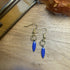 Lovely Blue Enamel Drop Earrings