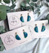 Ocean Dream Collection - Small Semi Circle Polymer Clay Earrings