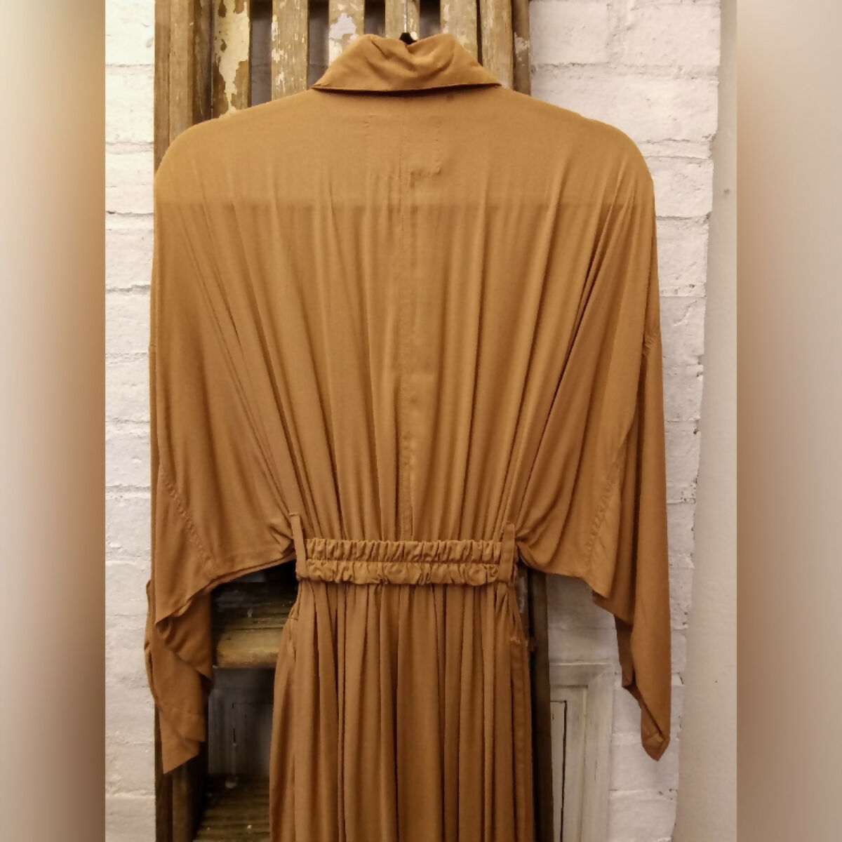 ADELAIDE BATWING MAXI SHIRT DRESS