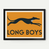 Long Boys Greyhound Retro Print