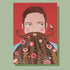 Monsieur Dahlia Greetings Card