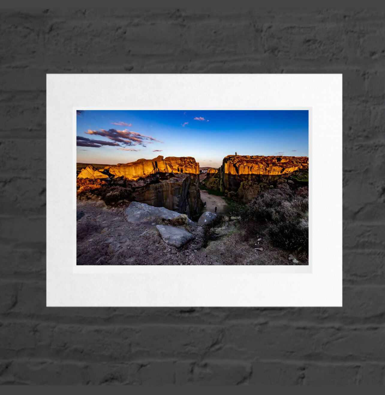 Cow & Calf Rocks Light - Mounted Photographic Print