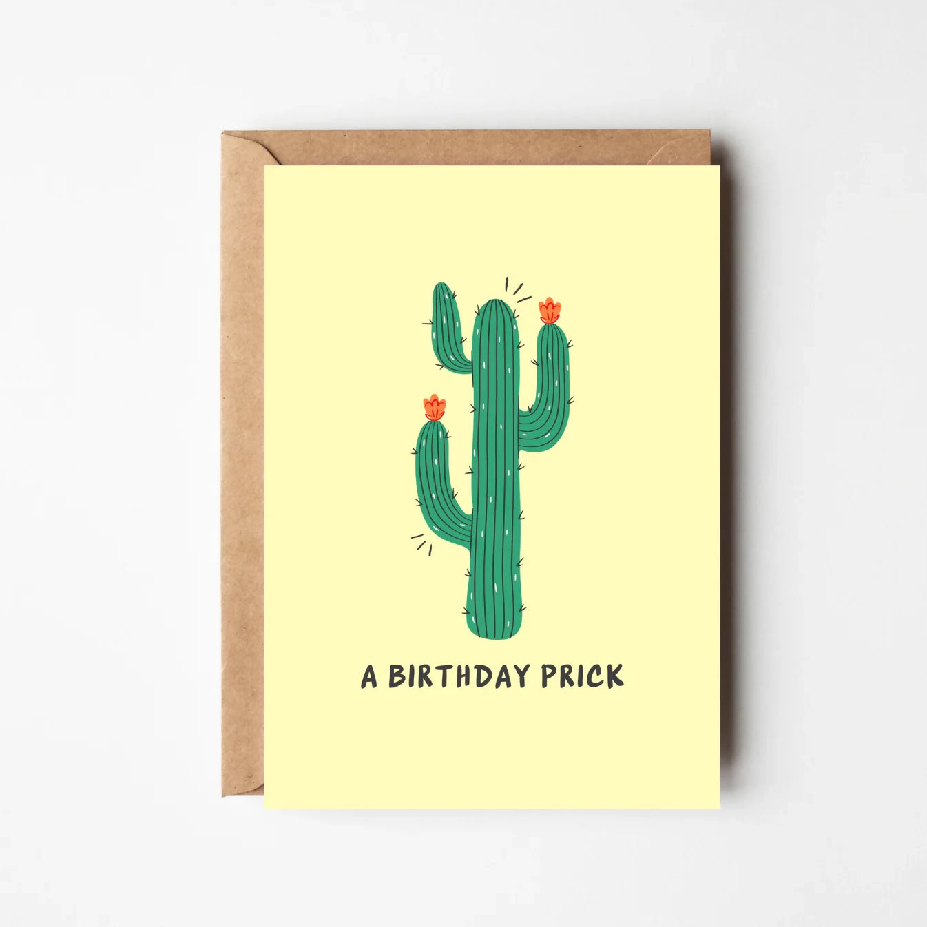 A BIRTHDAY PRICK GREETINGS CARD
