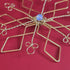 Christmas Snowflake Wire-Art Crystal Tree Hanging; Handmade Ornate Festive Decor