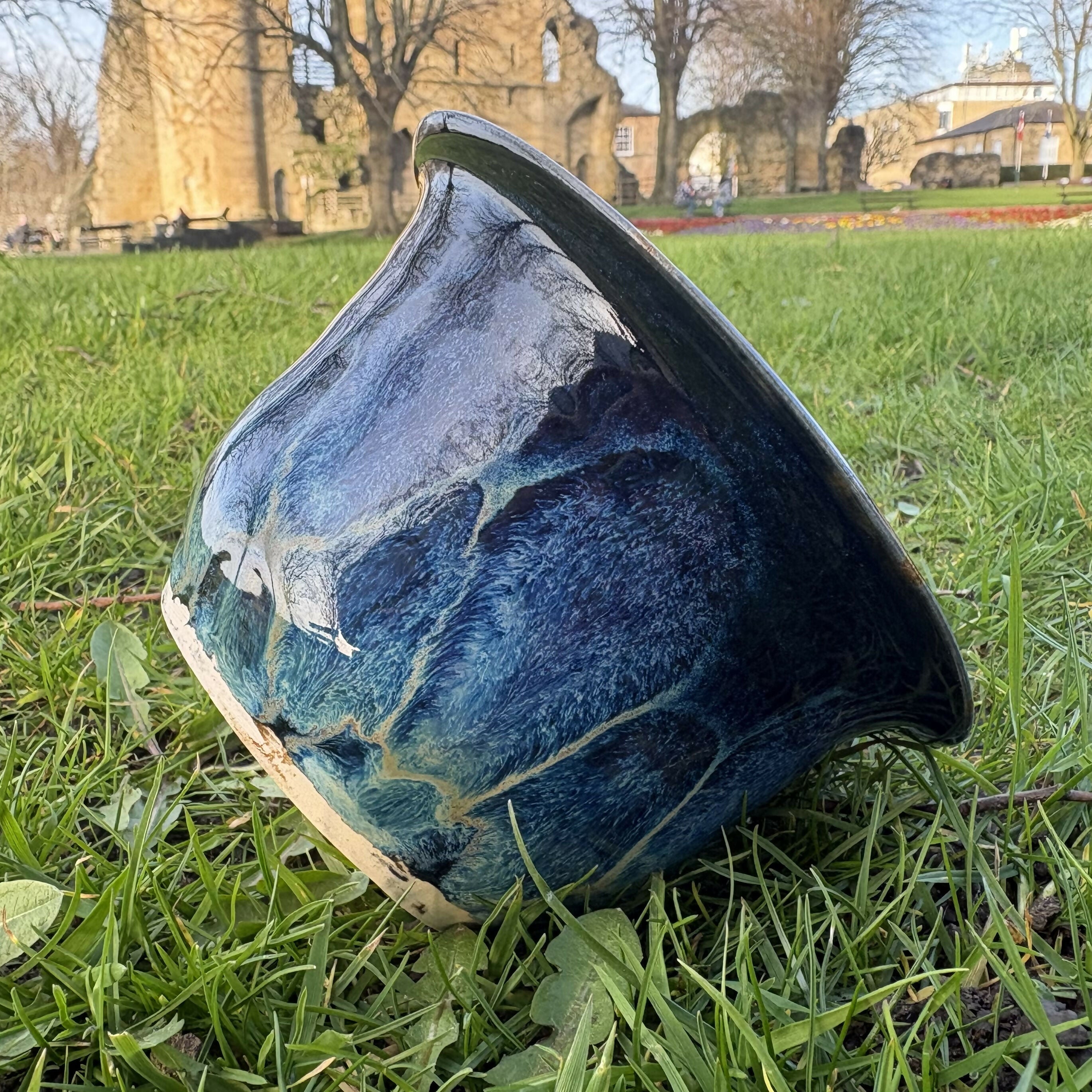 Navy Patterned Bowl