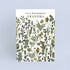 Wonderful Grandma Green Pressed Flower Print Card
