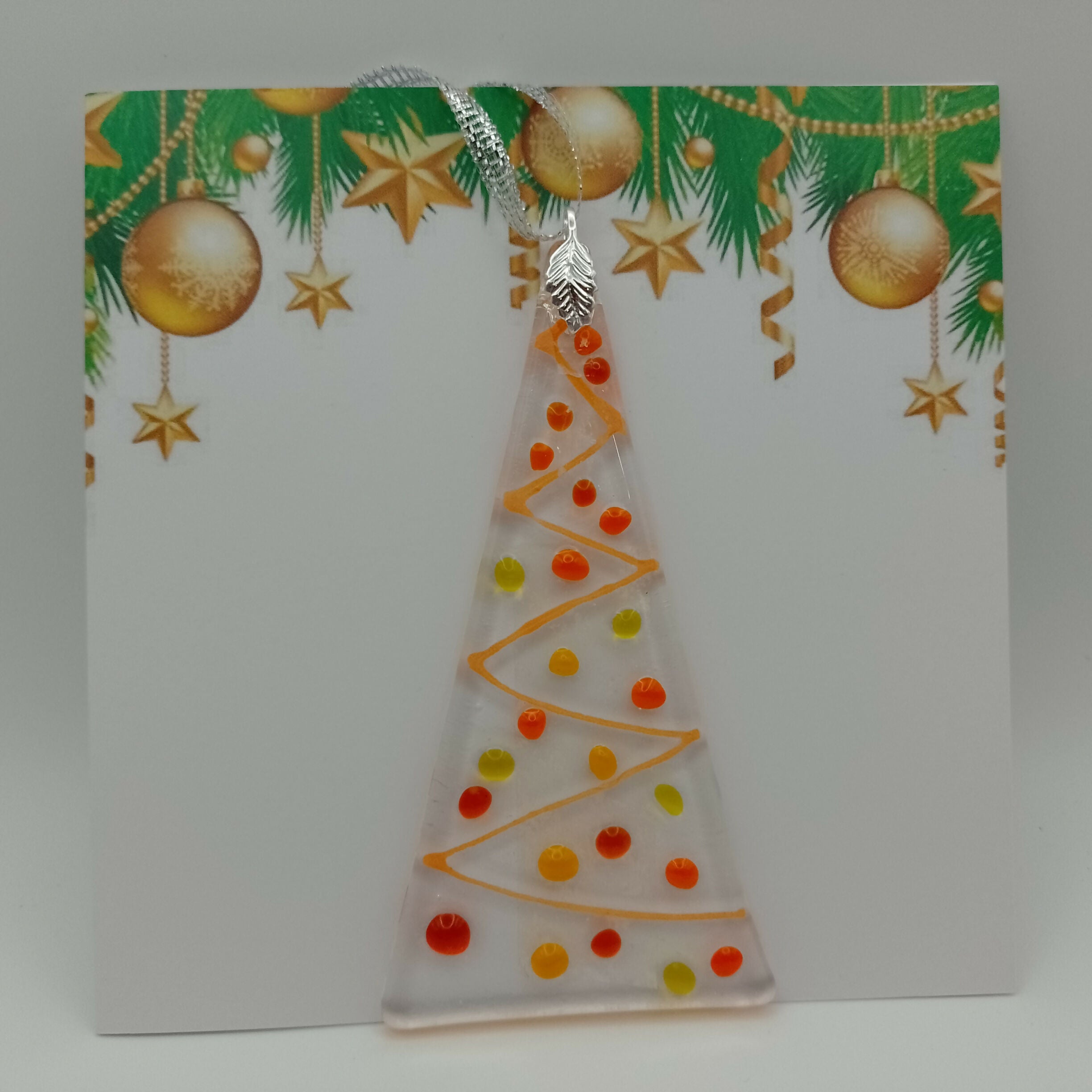 Fused Glass Christmas Card