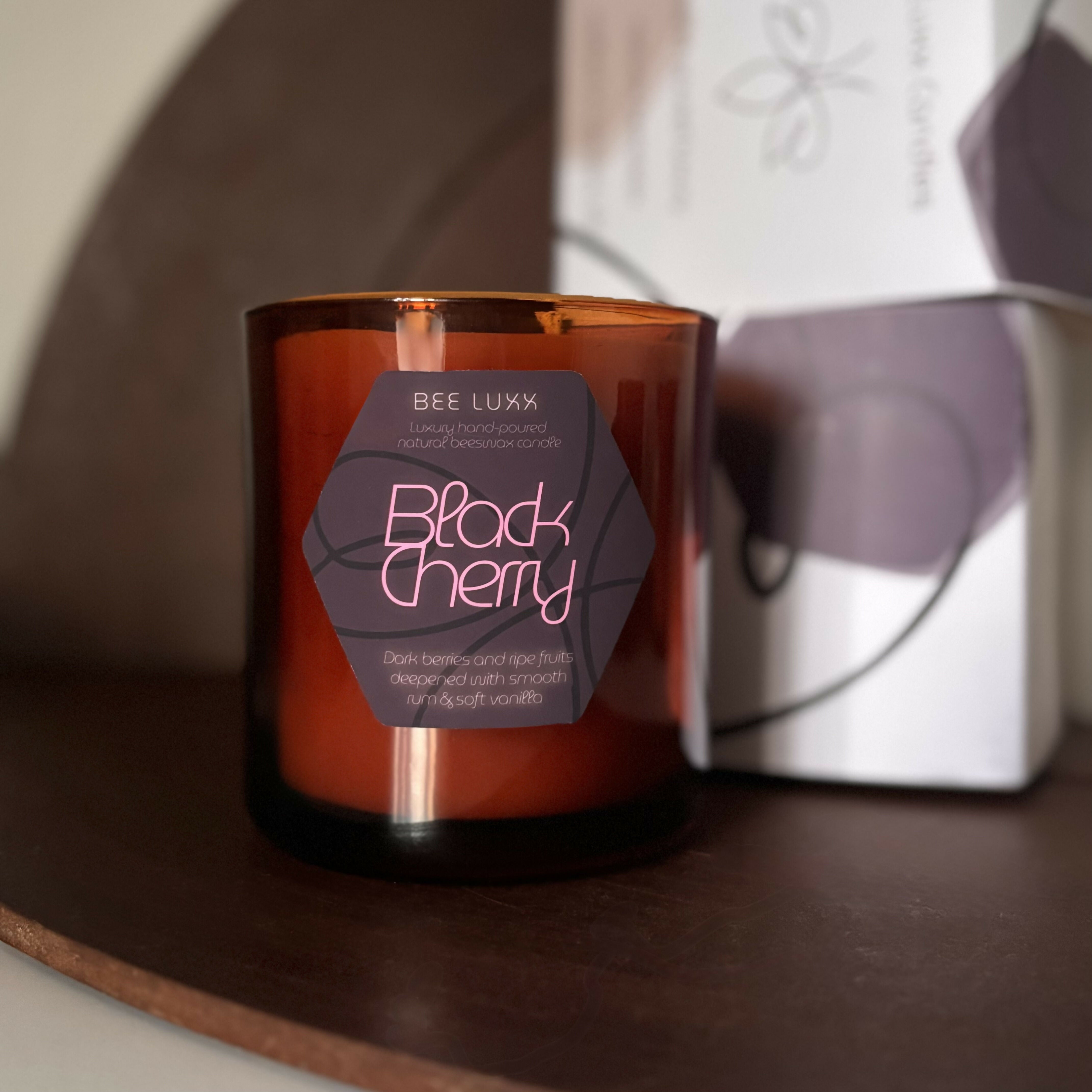 Black Cherry - Scented 100% Beeswax Candle