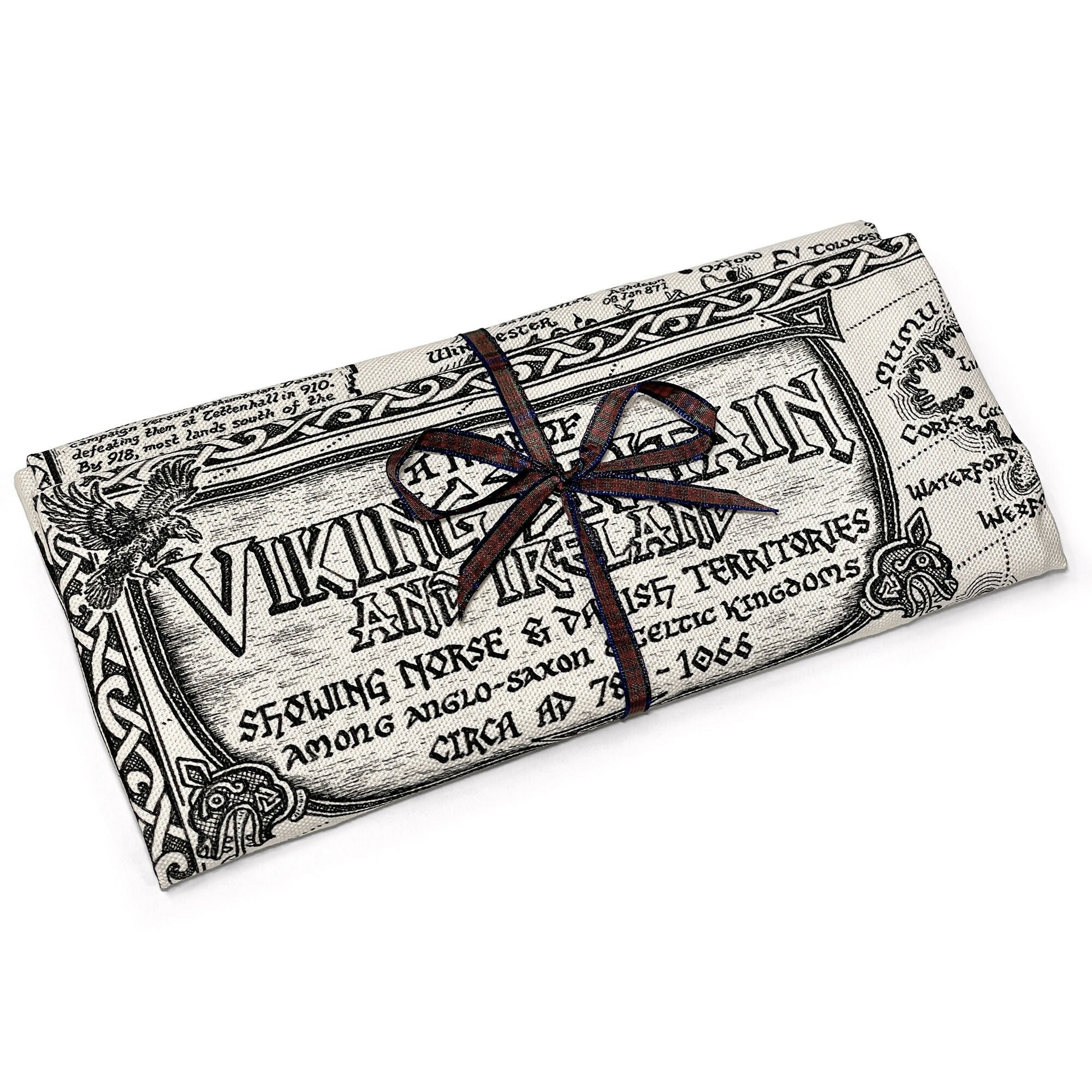 Viking Britain Map Tea Towel
