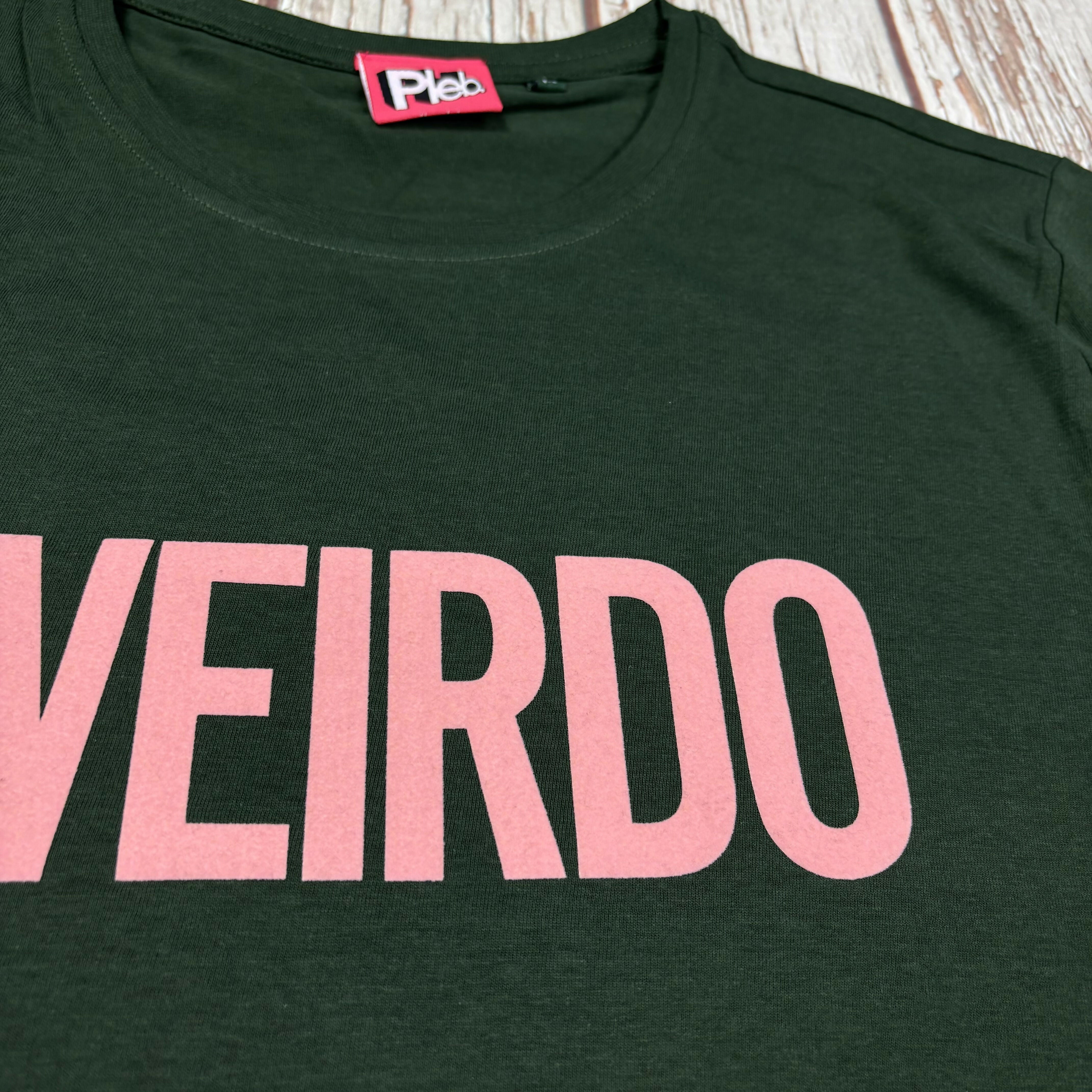 Weirdo Forest Green Organic Cotton Unisex T-Shirt
