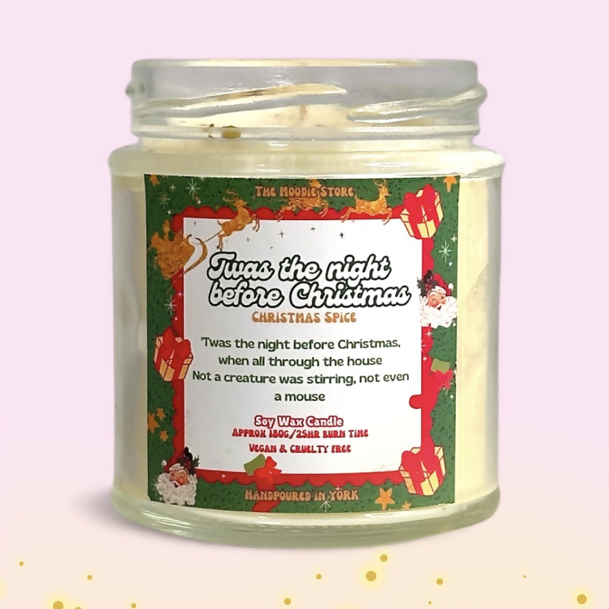 Twas The Night Before Christmas - Soy Wax Jar Candle - Christmas Spice