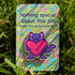 Wooden Pin Badge - Cat With Heart
