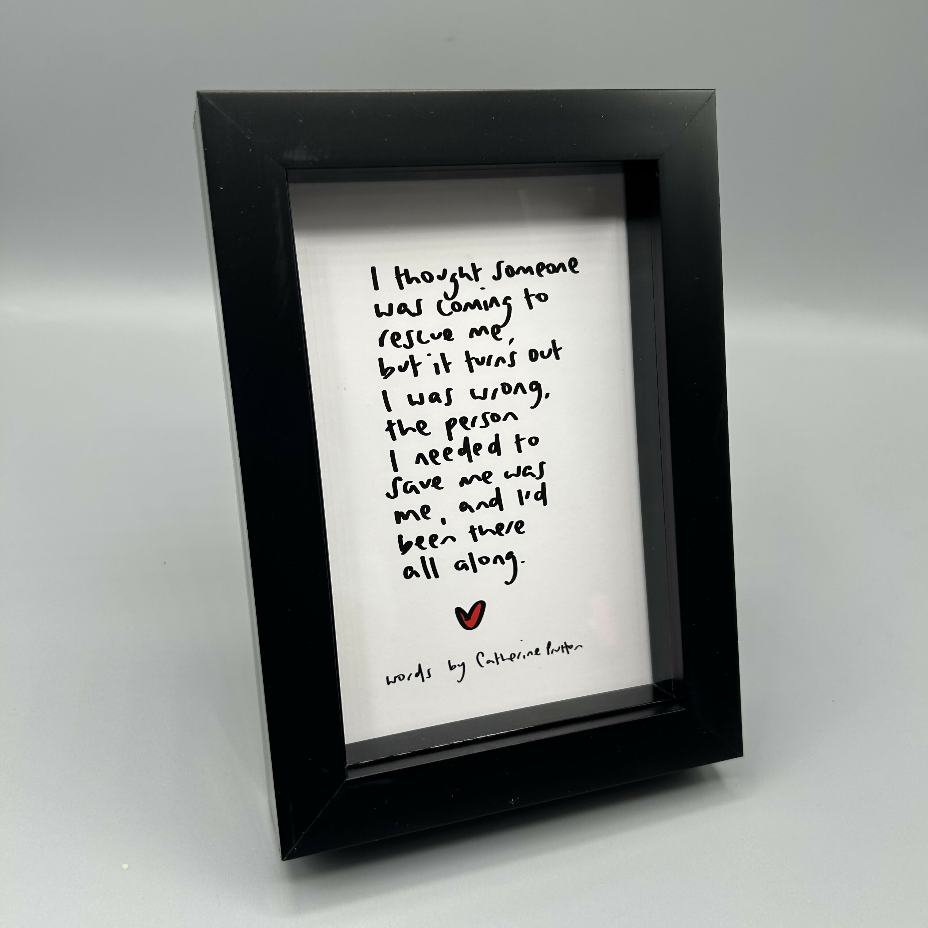 Original Poem - Multiple Options (A6 Box Frame)