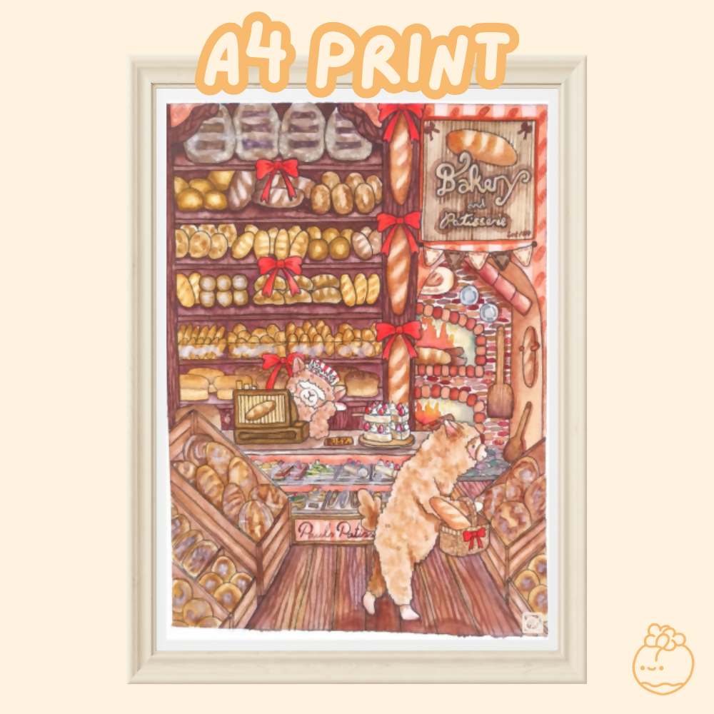 Paul's Bakery - A4 Art Print
