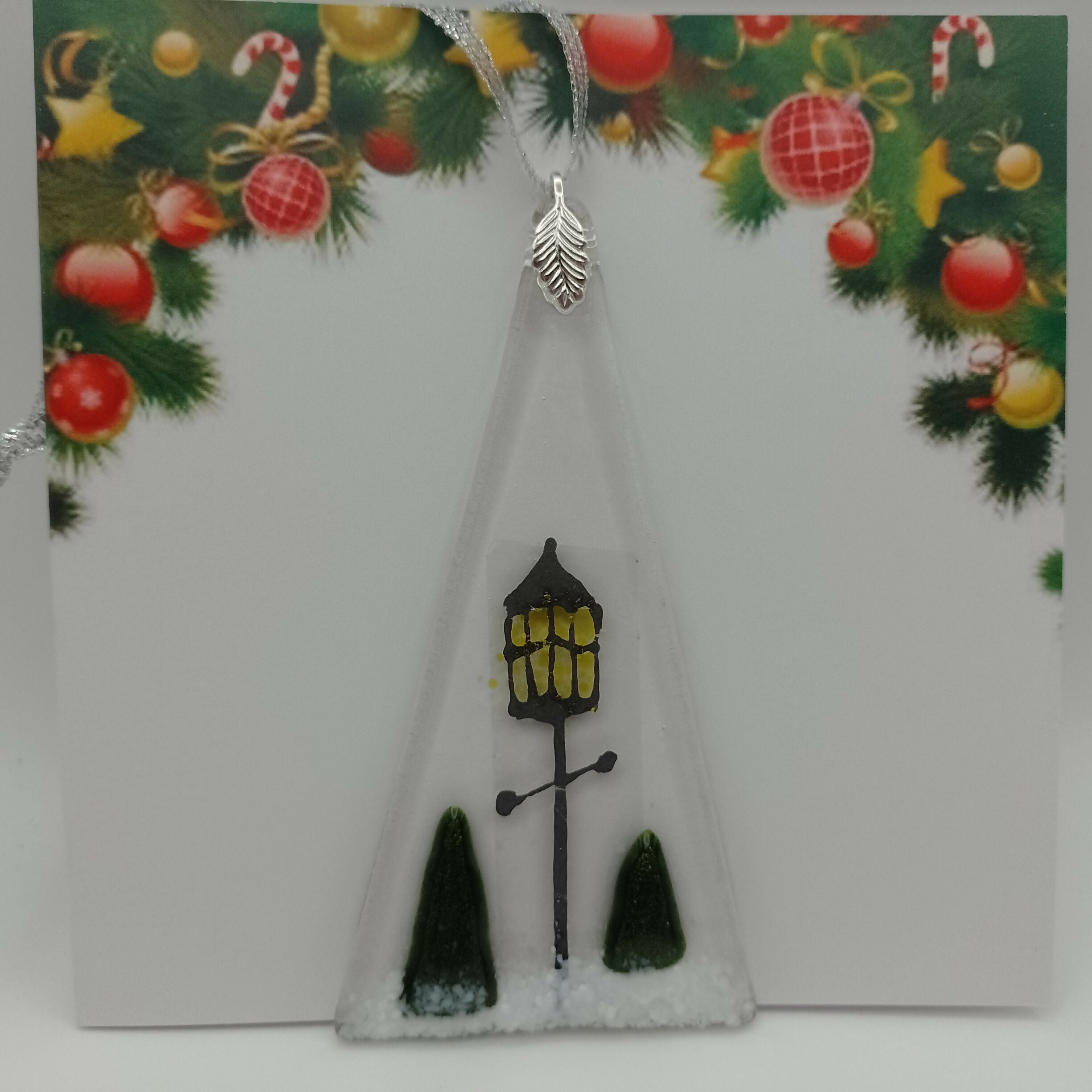 Fused Glass Christmas Card