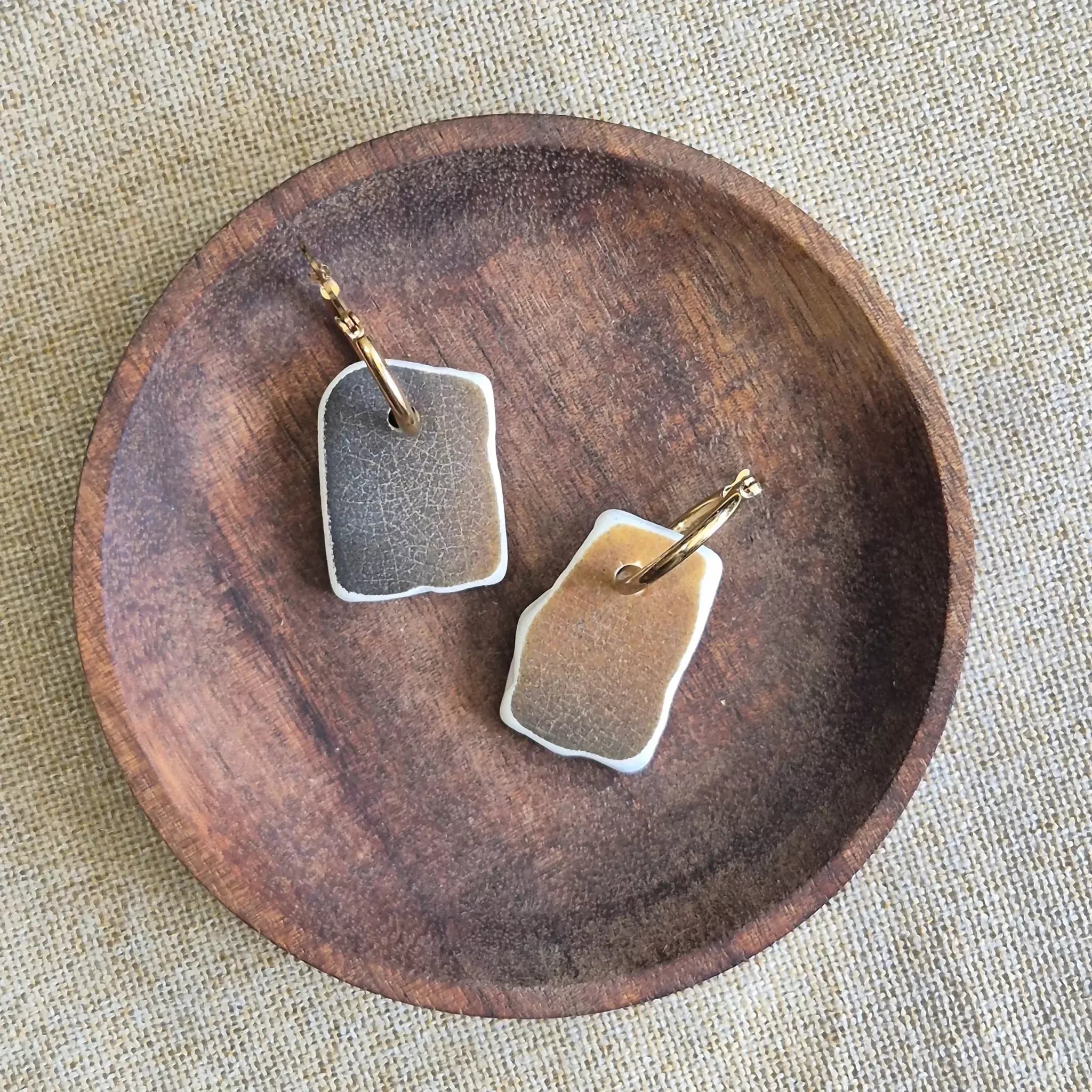 Recycled Ceramic Earring