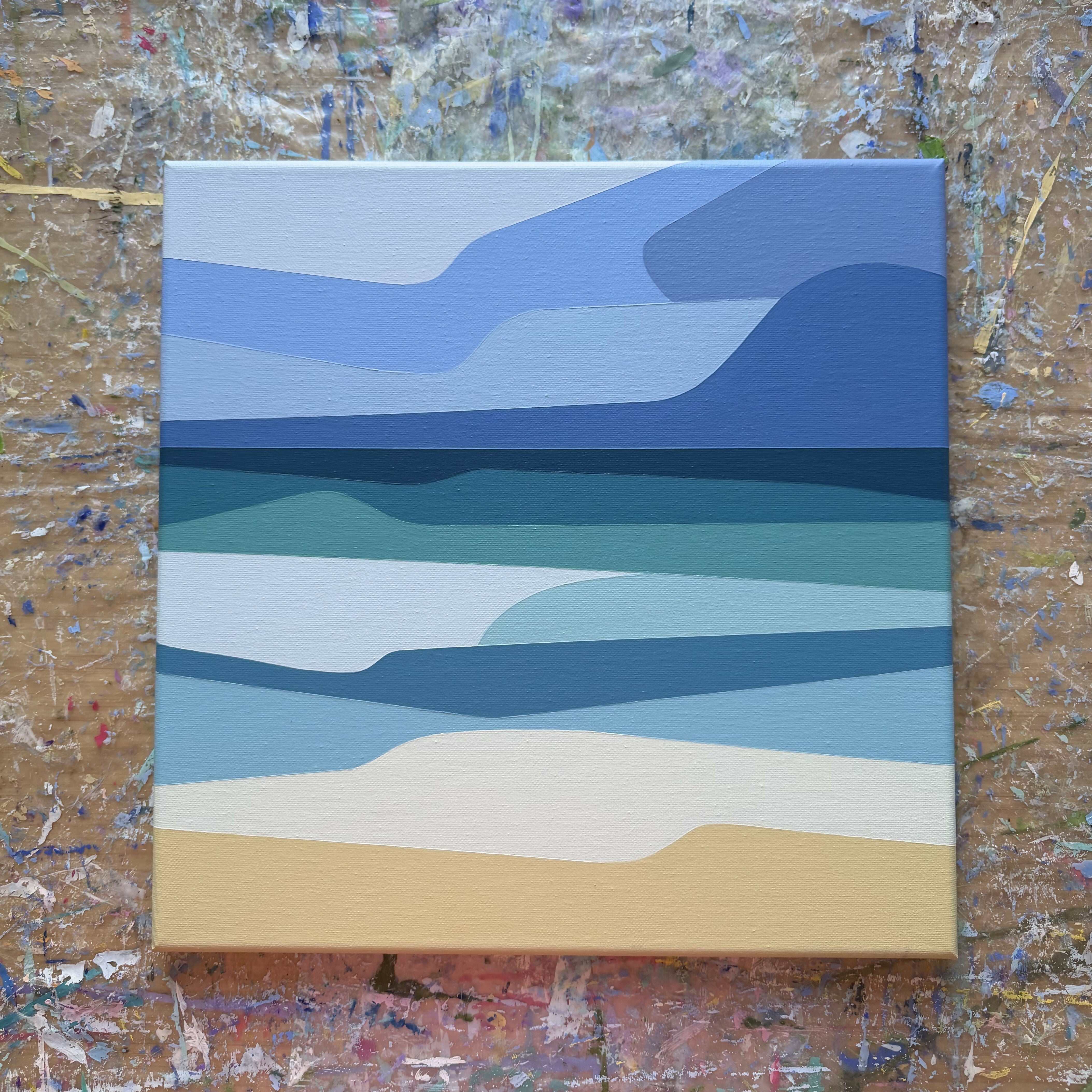 Ocean View No.2 - Original Painting 40x40cm