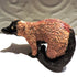 Ceramic standing Red ruffed lemur sculpture