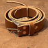 Bridle leather Belt With Solid Brass Buckle
