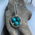 Turquoise Nest Necklace, Sterling Silver