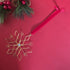 Christmas Snowflake Wire-Art Crystal Tree Hanging; Handmade Ornate Festive Decor
