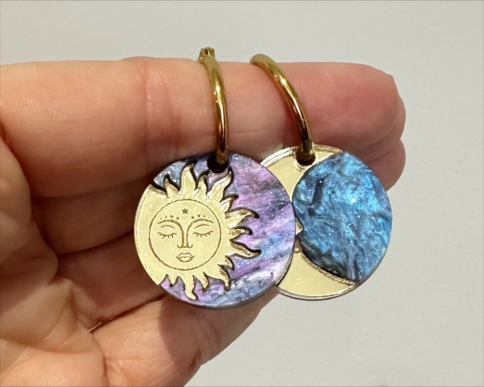 Gold Sun and Moon