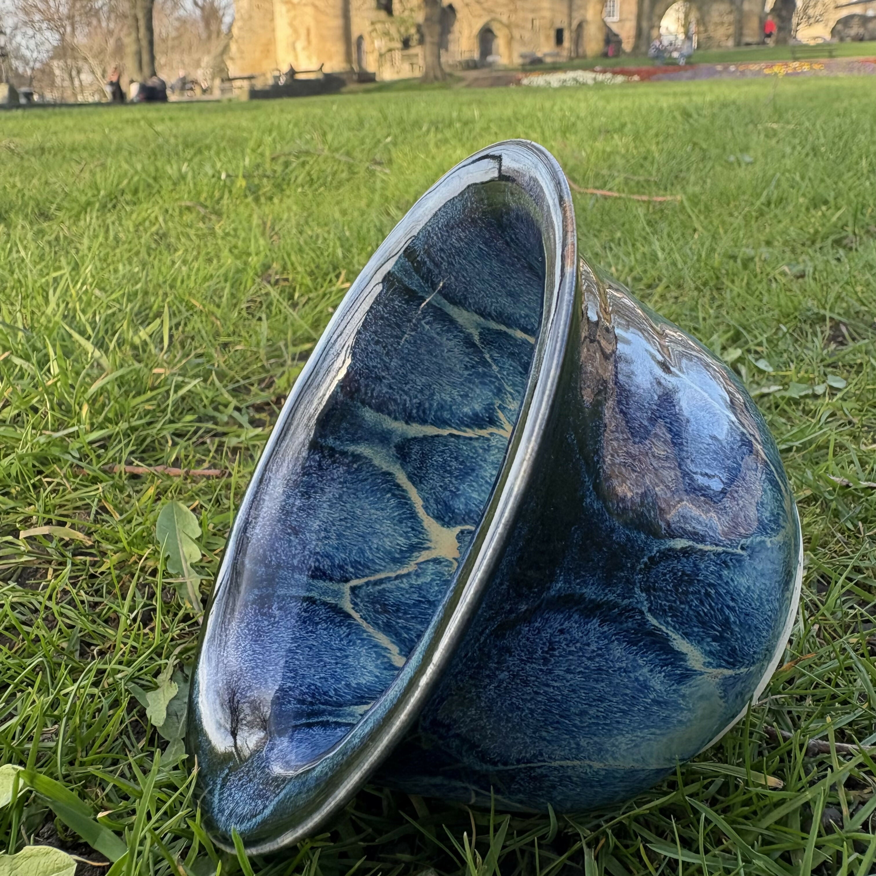 Navy Patterned Bowl
