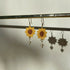 Micro Crochet Sunflowers Drop and Dangle Earrings