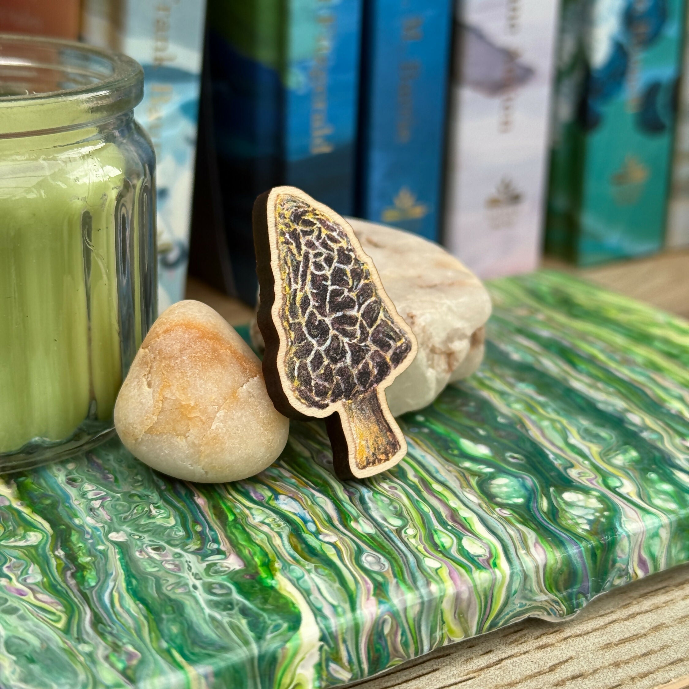 Mushroom - Morel - Wooden Pin